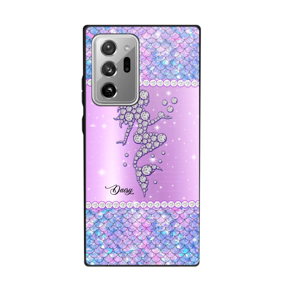 Personalized Mermaid Sparkling Phone Case Printed NQMA2908