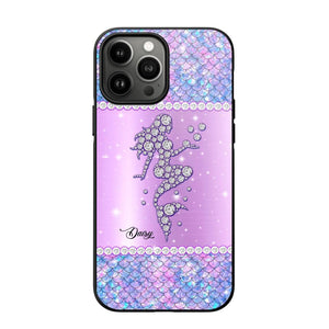 Personalized Mermaid Sparkling Phone Case Printed NQMA2908