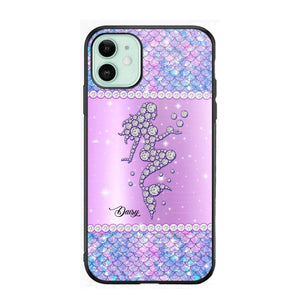 Personalized Mermaid Sparkling Phone Case Printed NQMA2908