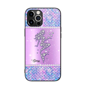 Personalized Mermaid Sparkling Phone Case Printed NQMA2908