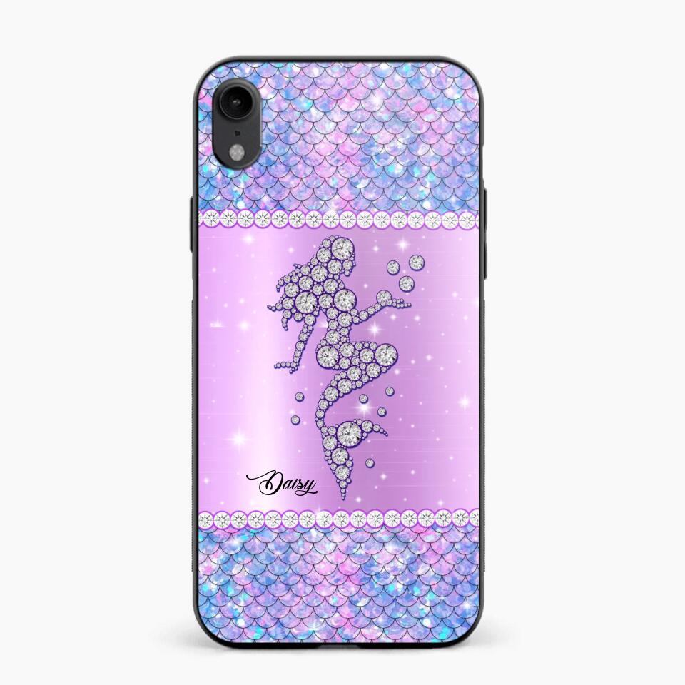 Personalized Mermaid Sparkling Phone Case Printed NQMA2908