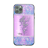 Personalized Mermaid Sparkling Phone Case Printed NQMA2908