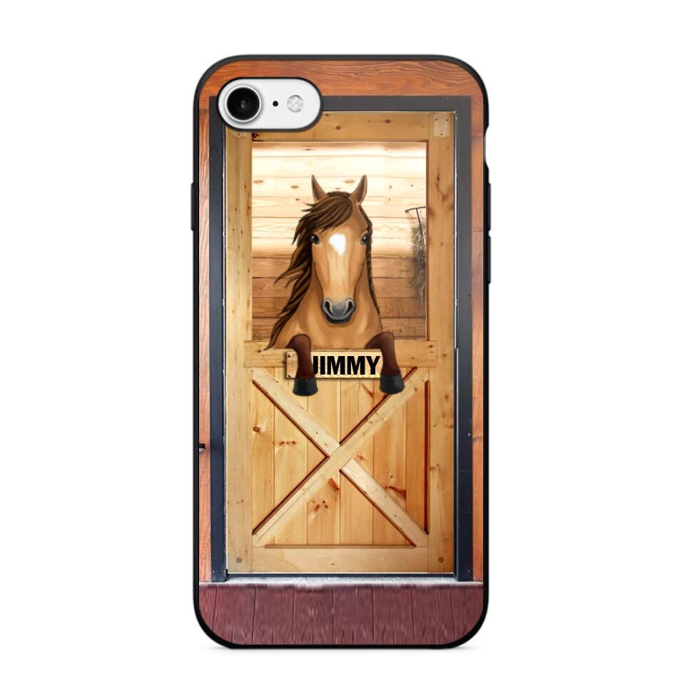 Personalized Horse Door Phone Case Printed 22AUG-MA30