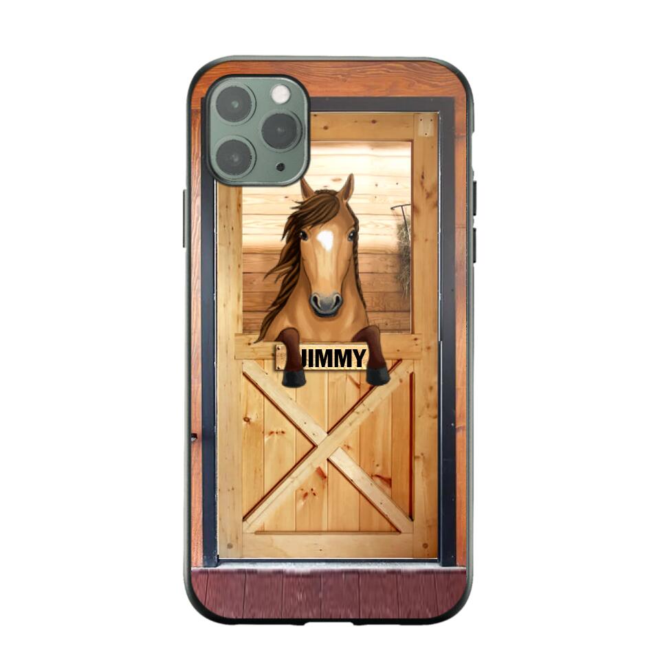 Personalized Horse Door Phone Case Printed 22AUG-MA30