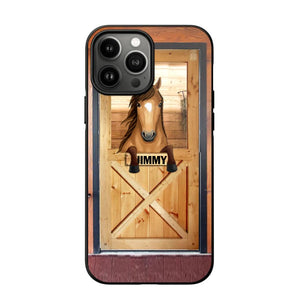 Personalized Horse Door Phone Case Printed 22AUG-MA30