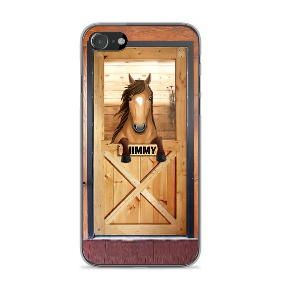 Personalized Horse Door Phone Case Printed 22AUG-MA30