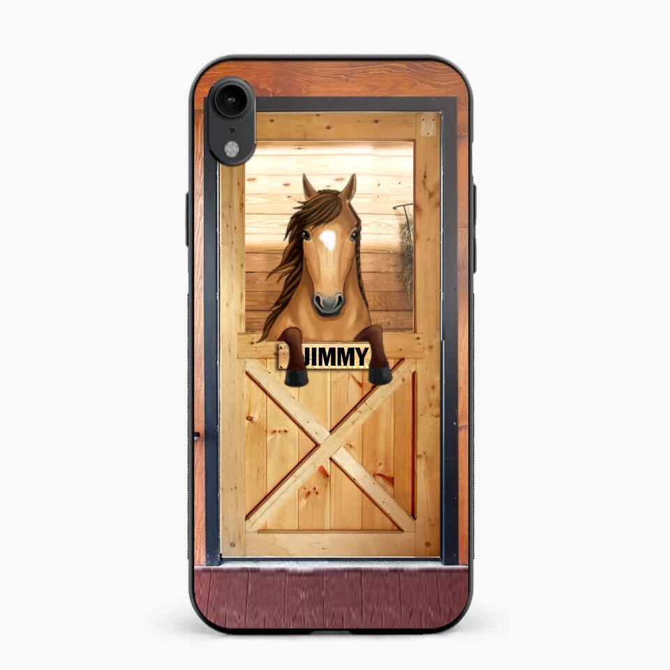 Personalized Horse Door Phone Case Printed 22AUG-MA30