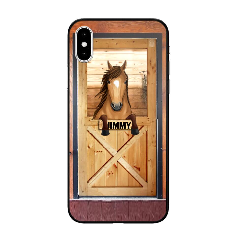 Personalized Horse Door Phone Case Printed 22AUG-MA30