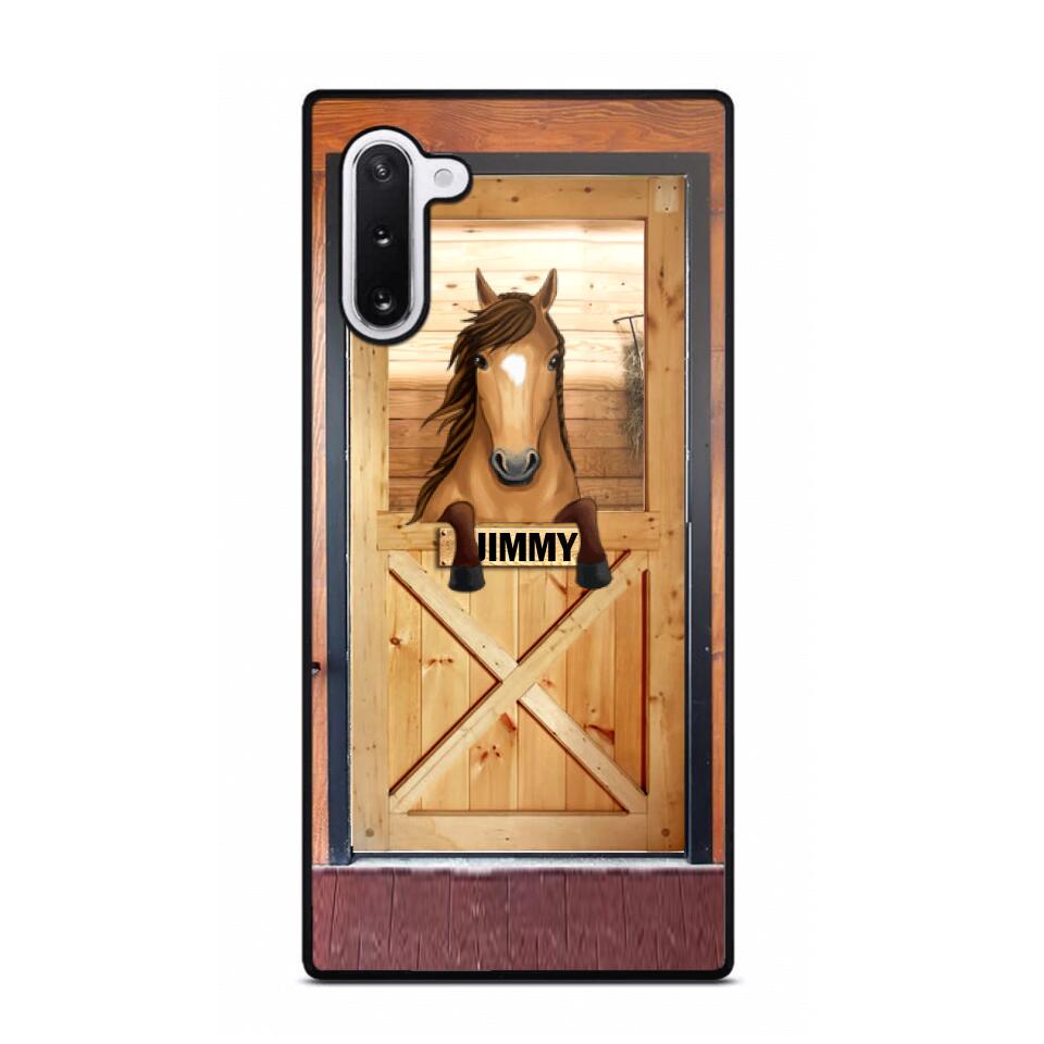 Personalized Horse Door Phone Case Printed 22AUG-MA30