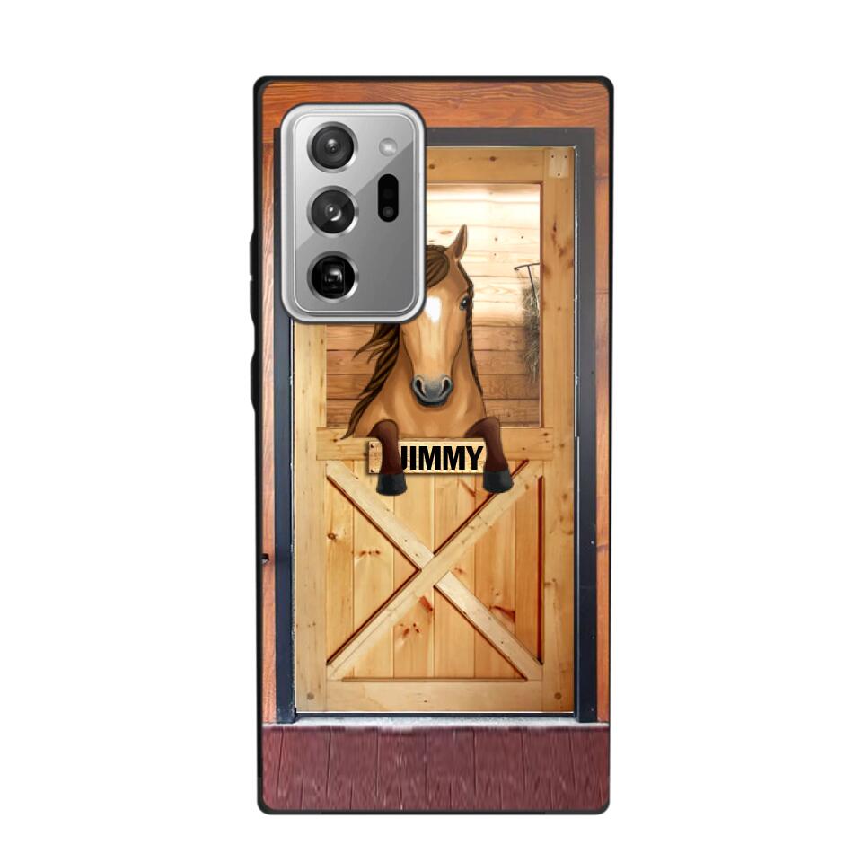 Personalized Horse Door Phone Case Printed 22AUG-MA30