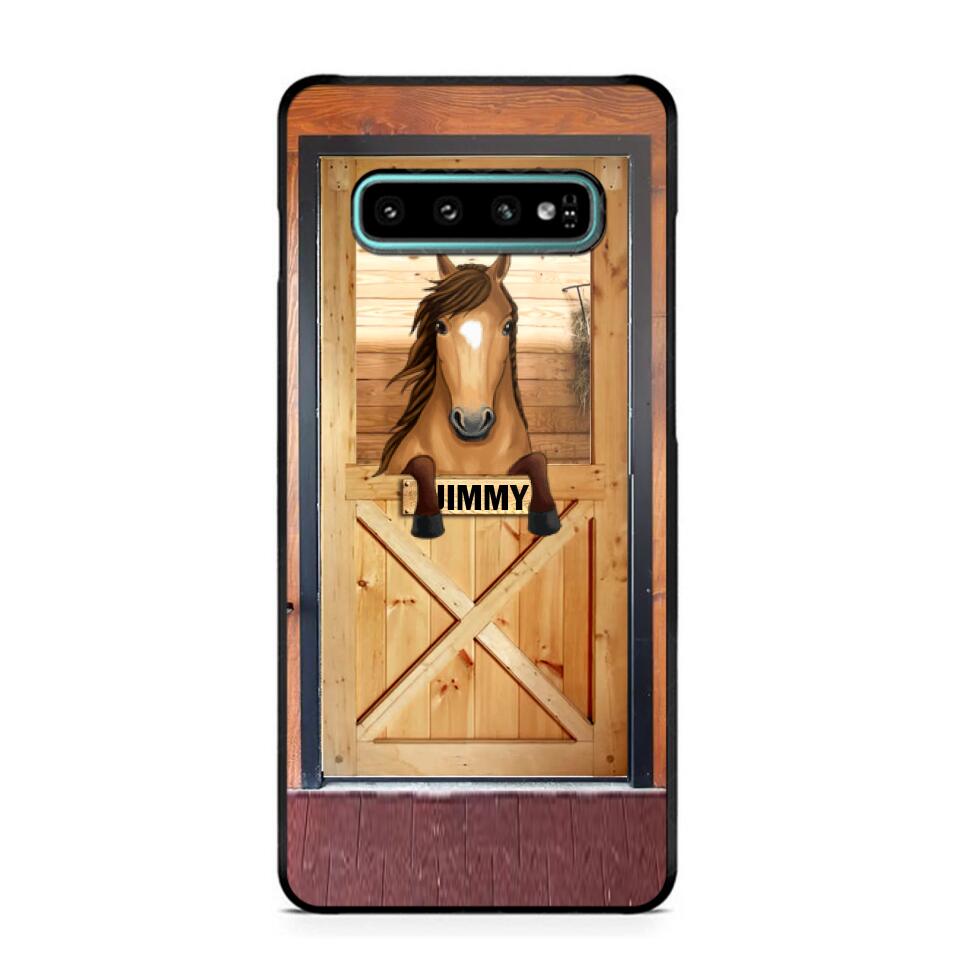 Personalized Horse Door Phone Case Printed 22AUG-MA30