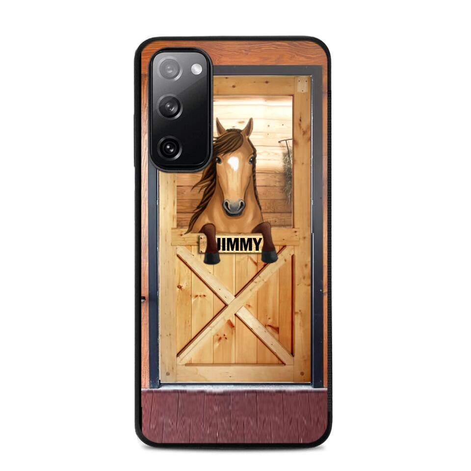 Personalized Horse Door Phone Case Printed 22AUG-MA30