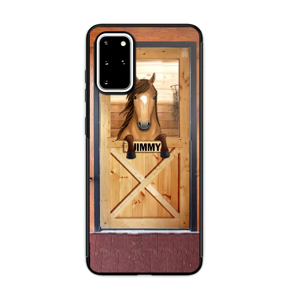 Personalized Horse Door Phone Case Printed 22AUG-MA30