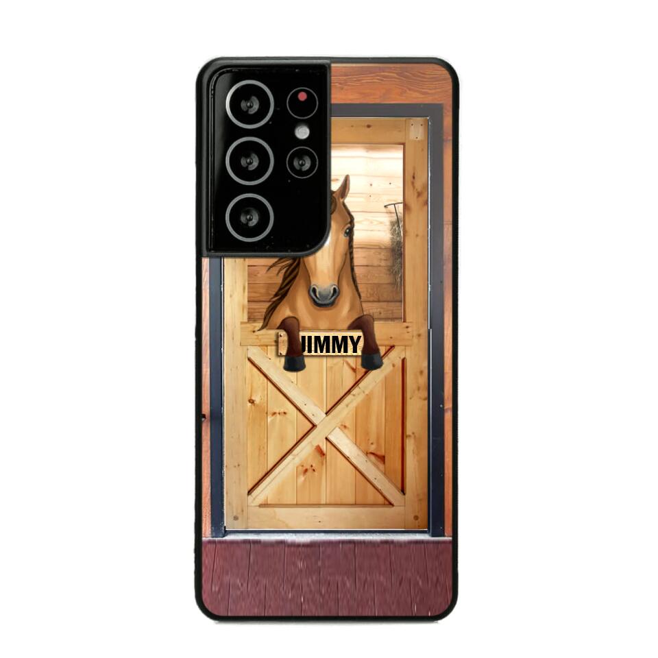 Personalized Horse Door Phone Case Printed 22AUG-MA30