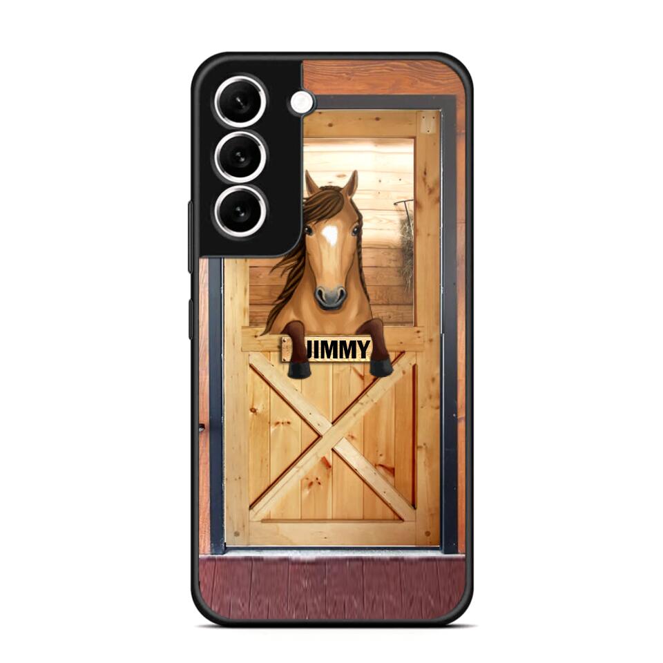 Personalized Horse Door Phone Case Printed 22AUG-MA30