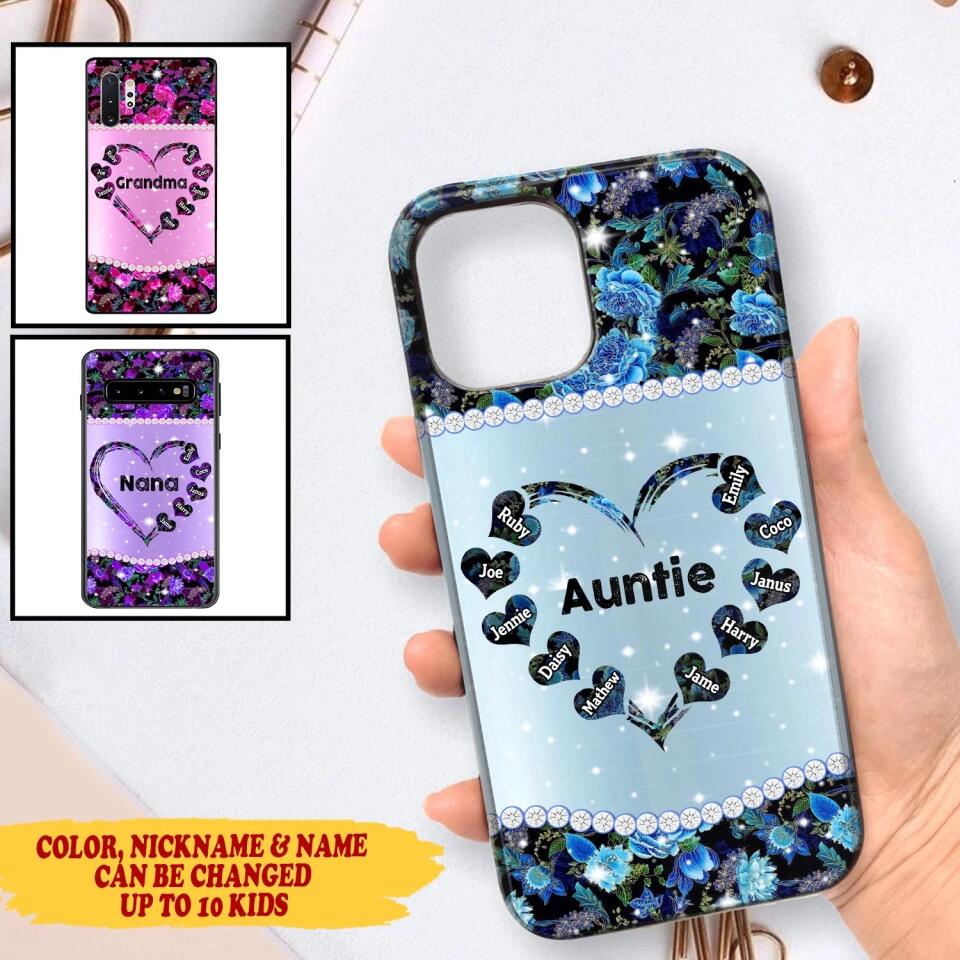 Personalized Heart Sparkling Kid Phone Case Printed NQMA3108