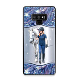 Personalized Horse Lover Colorful Sparkling Case Printed 22AUG-HY31