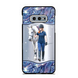 Personalized Horse Lover Colorful Sparkling Case Printed 22AUG-HY31