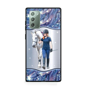 Personalized Horse Lover Colorful Sparkling Case Printed 22AUG-HY31