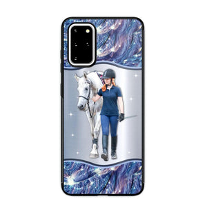 Personalized Horse Lover Colorful Sparkling Case Printed 22AUG-HY31