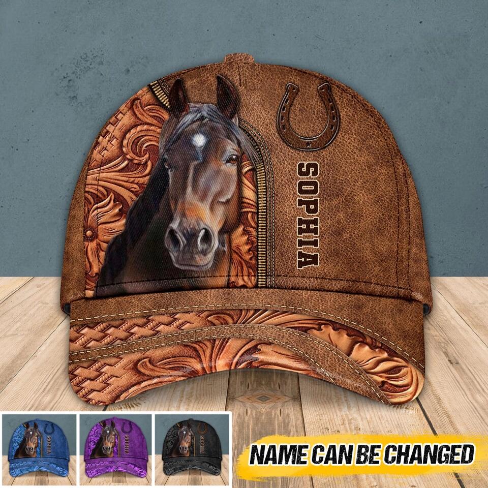 Personalized Horse Colorful 3D Cap Printed NQVQ3108