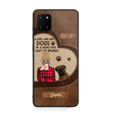 Personalized A Girl And Her Dogs A Bond That Can't Be Broken Phone Case Printed 22AUG-HY31