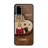 Personalized A Girl And Her Dogs A Bond That Can't Be Broken Phone Case Printed 22AUG-HY31