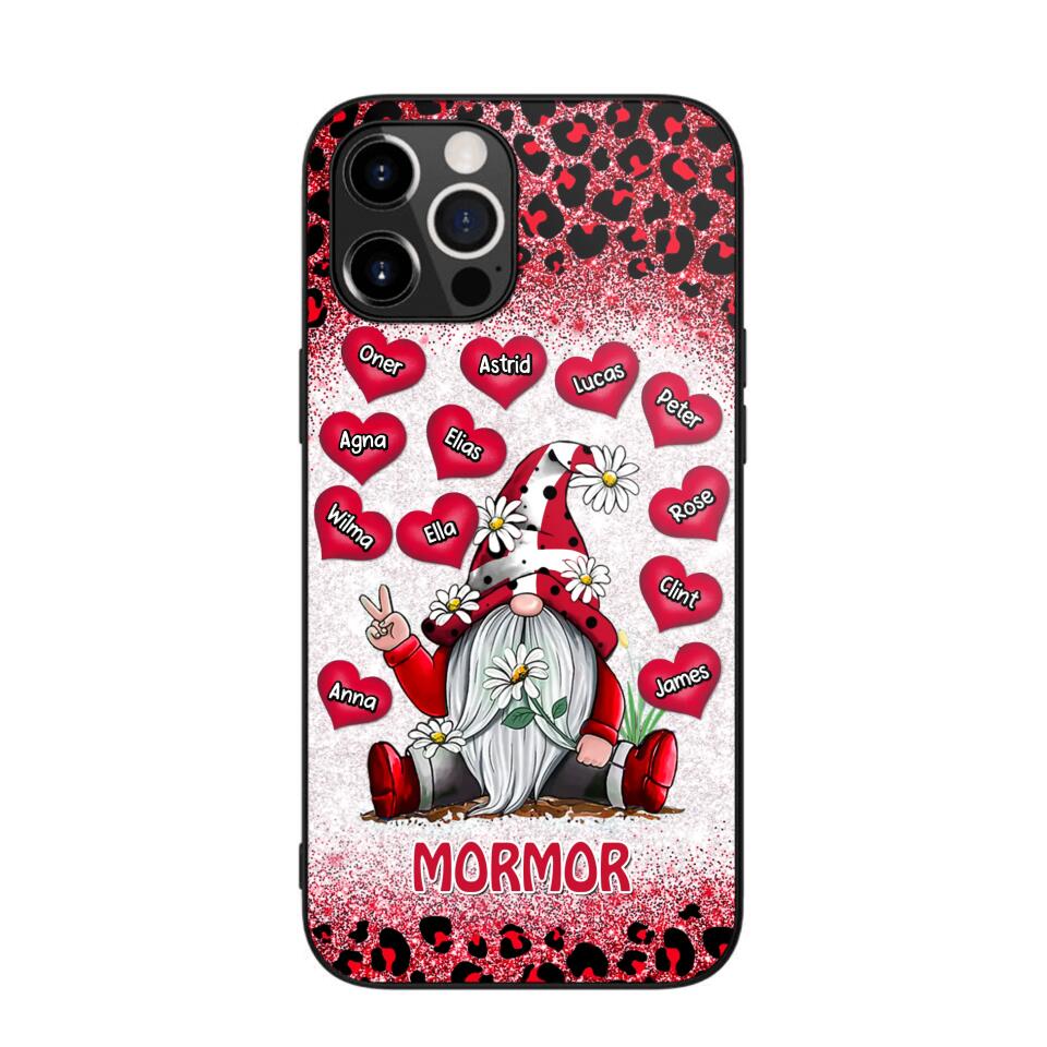 Personalized Grandma Danish Flag Gnome Art Phone Case Printed 22SEP-DT05