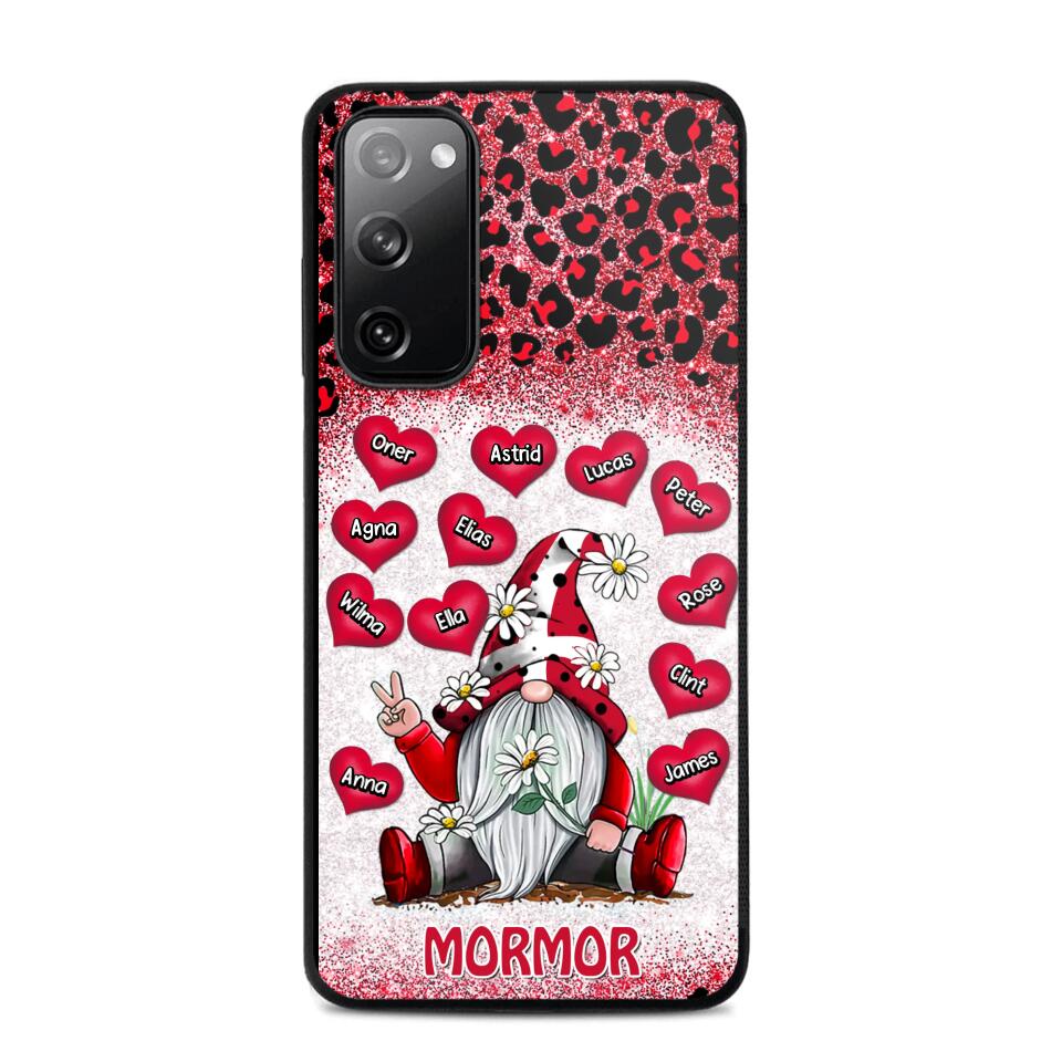 Personalized Grandma Danish Flag Gnome Art Phone Case Printed 22SEP-DT05