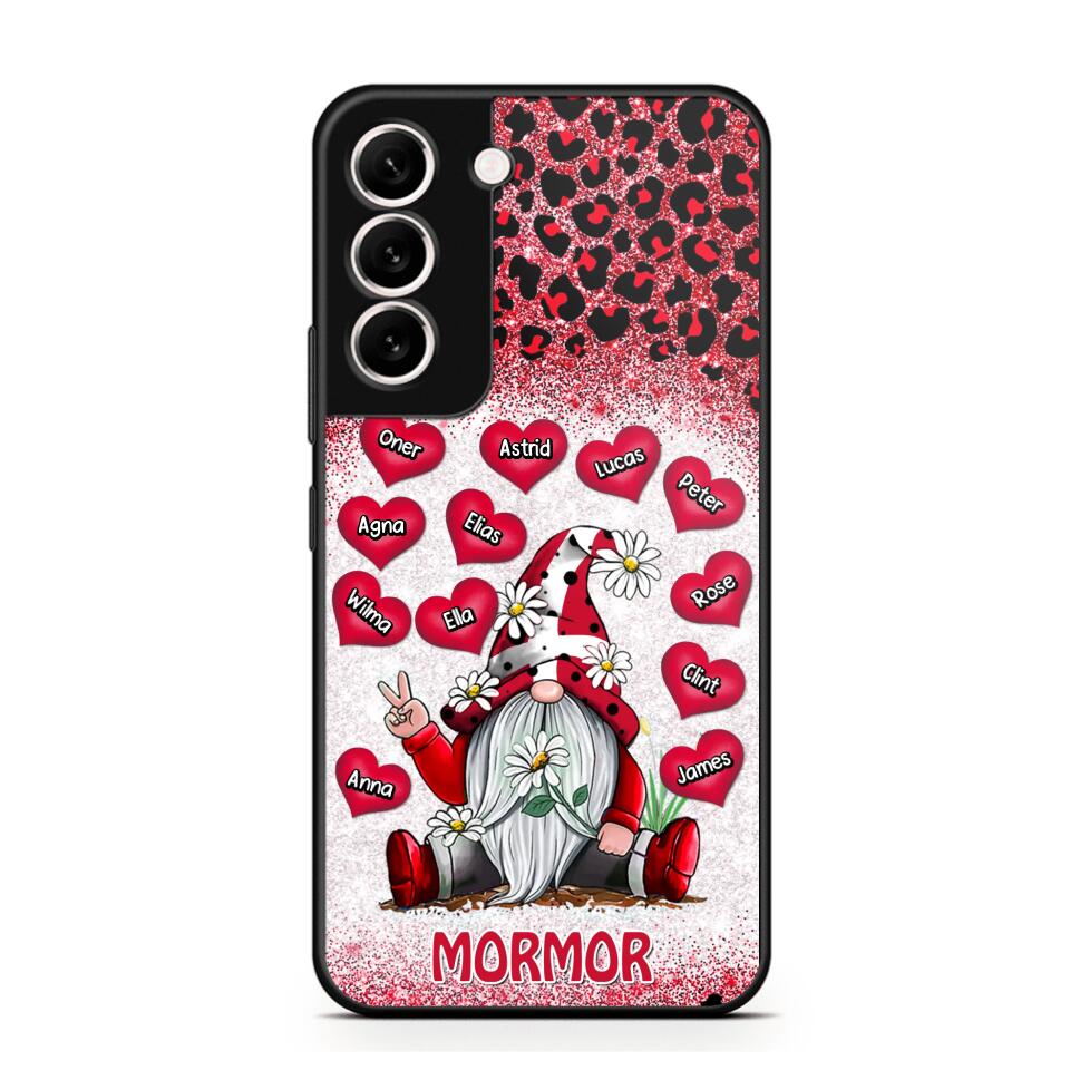 Personalized Grandma Danish Flag Gnome Art Phone Case Printed 22SEP-DT05