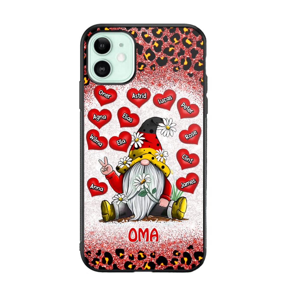 Personalized Grandma German Flag Gnome Art Phone Case Printed 22SEP-DT05