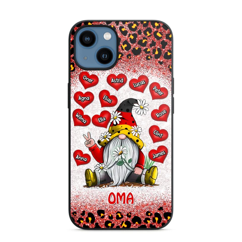 Personalized Grandma German Flag Gnome Art Phone Case Printed 22SEP-DT05