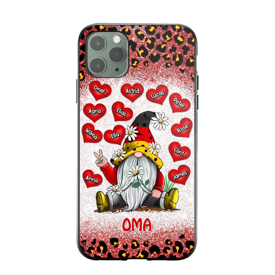 Personalized Grandma German Flag Gnome Art Phone Case Printed 22SEP-DT05