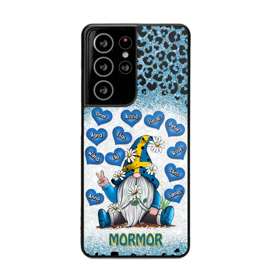 Personalized Grandma Swedish Flag Gnome Art Phone Case Printed 22SEP-DT05