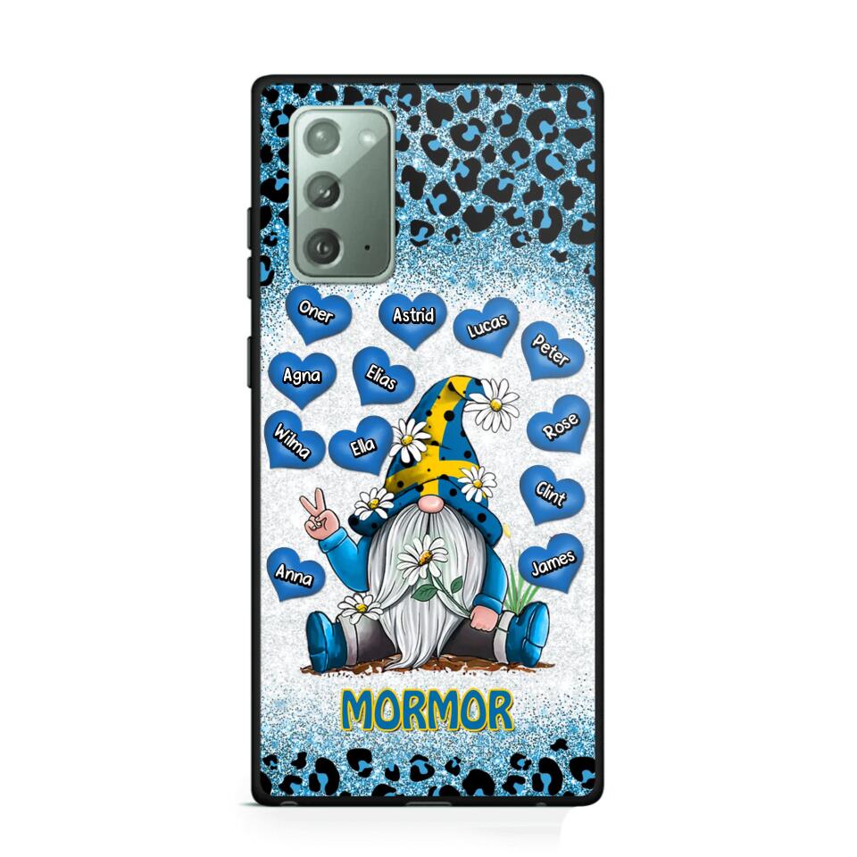 Personalized Grandma Swedish Flag Gnome Art Phone Case Printed 22SEP-DT05