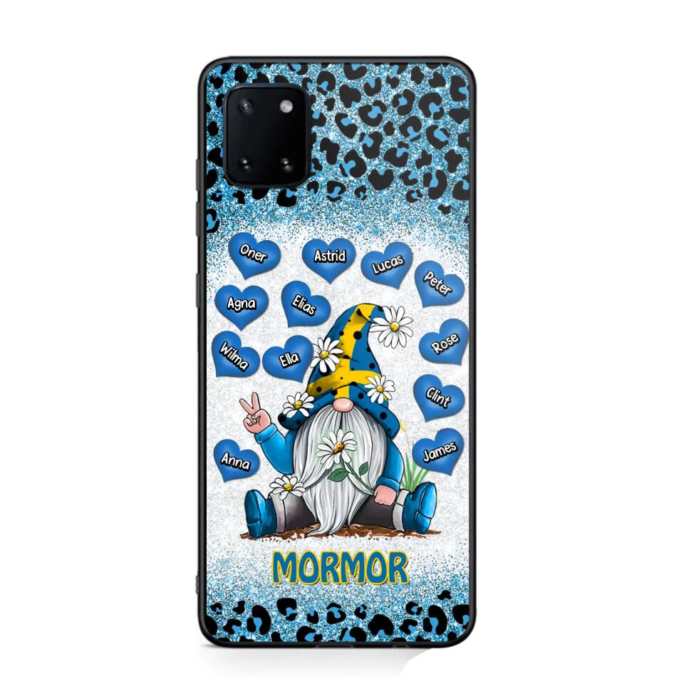 Personalized Grandma Swedish Flag Gnome Art Phone Case Printed 22SEP-DT05