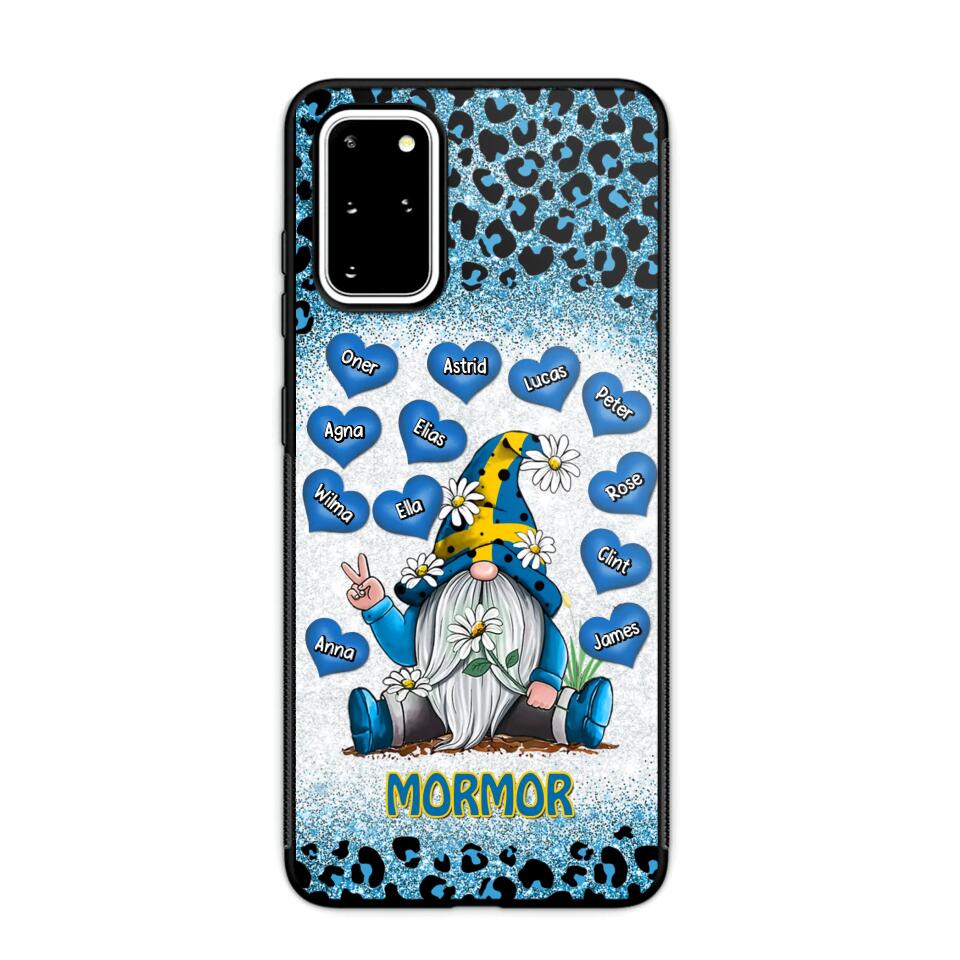 Personalized Grandma Swedish Flag Gnome Art Phone Case Printed 22SEP-DT05