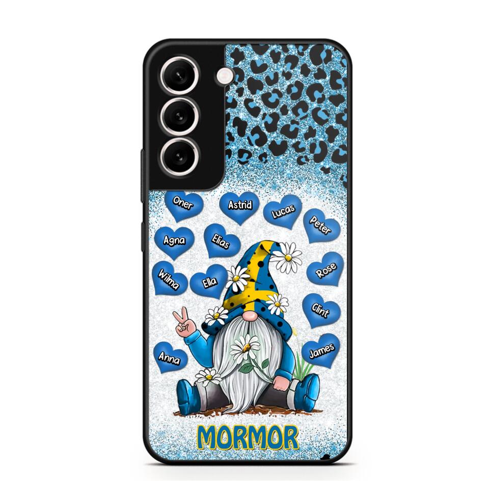 Personalized Grandma Swedish Flag Gnome Art Phone Case Printed 22SEP-DT05