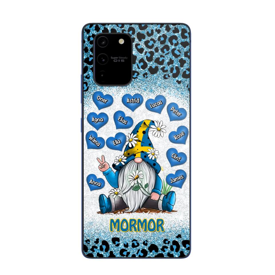 Personalized Grandma Swedish Flag Gnome Art Phone Case Printed 22SEP-DT05