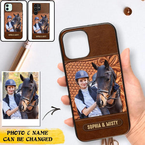 Personalized Image Girl Love Horse Phone Case Printed 22SEP-DT05