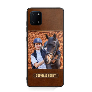 Personalized Image Girl Love Horse Phone Case Printed 22SEP-DT05