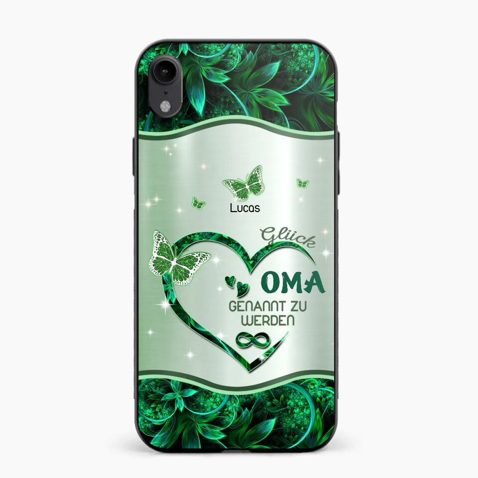 Personalized German Grandma Kid Heart Sparkling  Color Phone Case Printed 22SEP-DT06