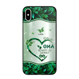 Personalized German Grandma Kid Heart Sparkling  Color Phone Case Printed 22SEP-DT06