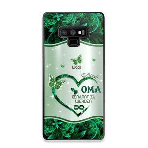 Personalized German Grandma Kid Heart Sparkling  Color Phone Case Printed 22SEP-DT06