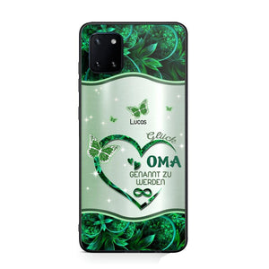 Personalized German Grandma Kid Heart Sparkling  Color Phone Case Printed 22SEP-DT06