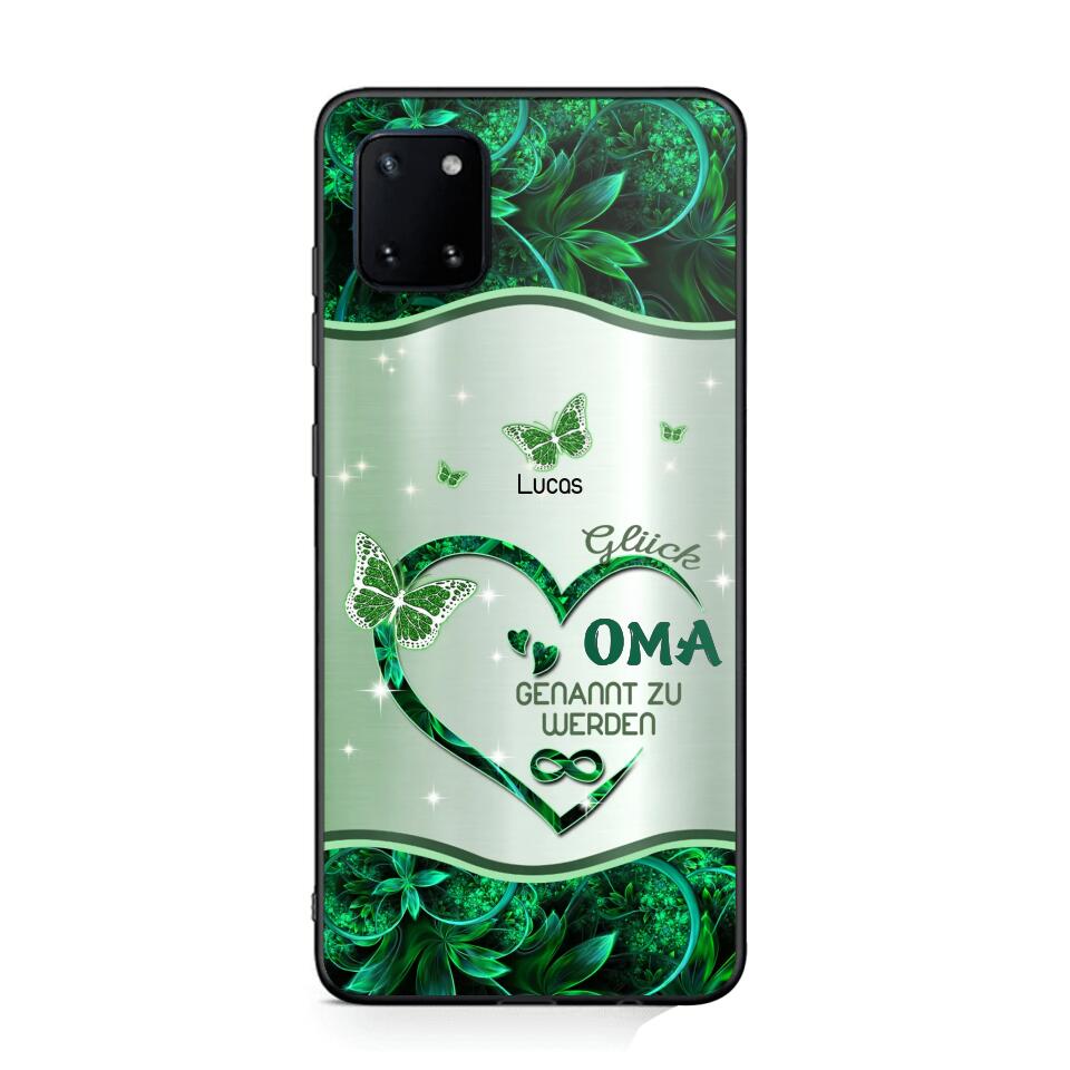 Personalized German Grandma Kid Heart Sparkling  Color Phone Case Printed 22SEP-DT06