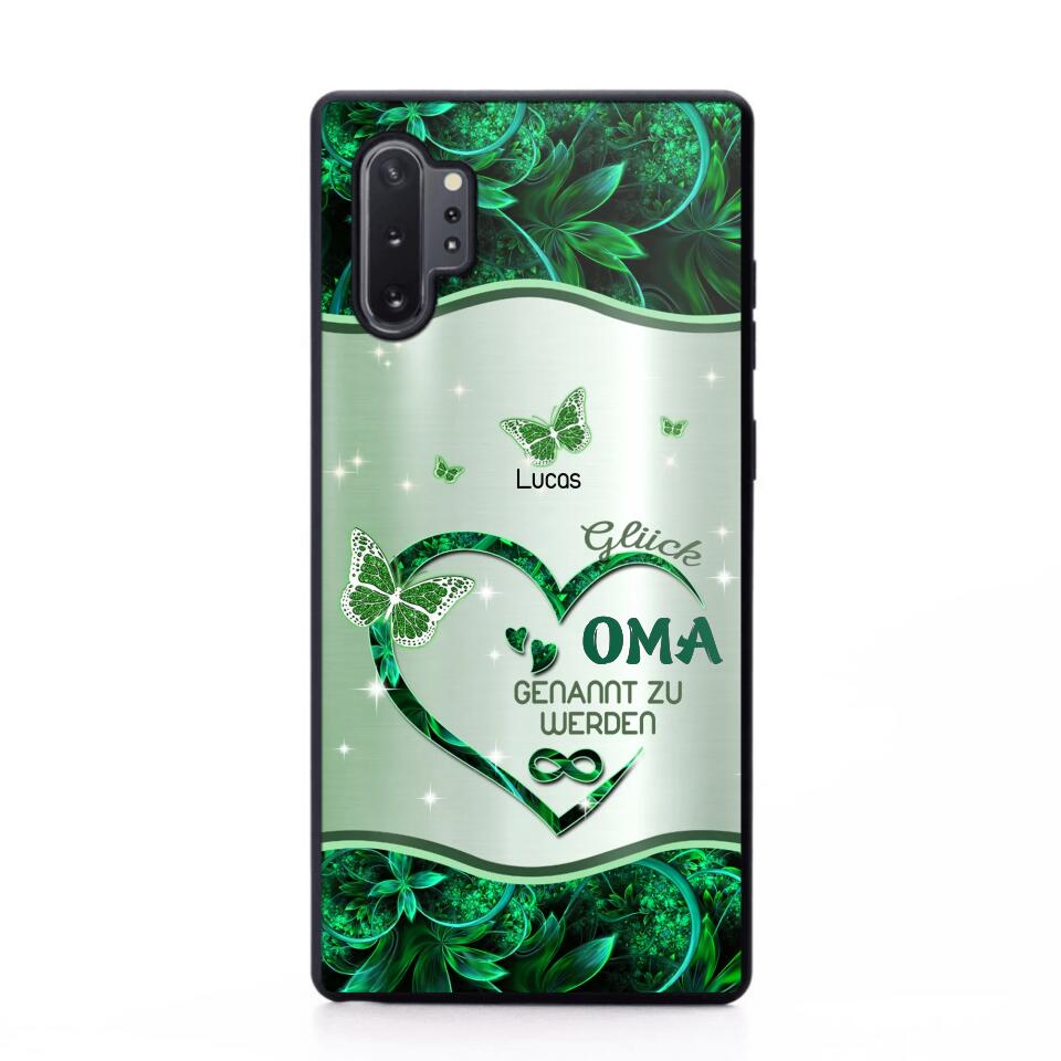 Personalized German Grandma Kid Heart Sparkling  Color Phone Case Printed 22SEP-DT06