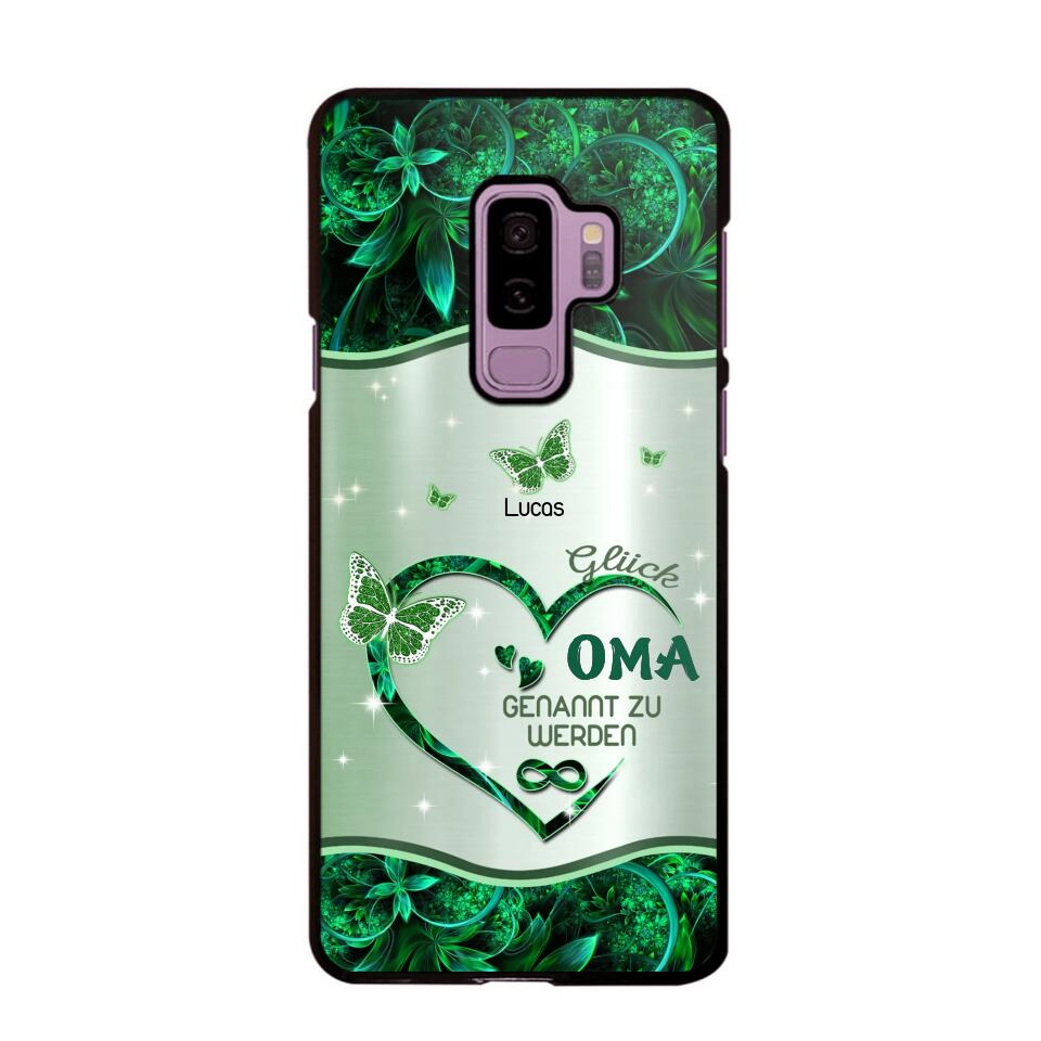 Personalized German Grandma Kid Heart Sparkling  Color Phone Case Printed 22SEP-DT06