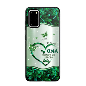 Personalized German Grandma Kid Heart Sparkling  Color Phone Case Printed 22SEP-DT06