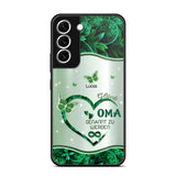 Personalized German Grandma Kid Heart Sparkling  Color Phone Case Printed 22SEP-DT06